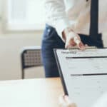 Man getting insurance for cleaning business